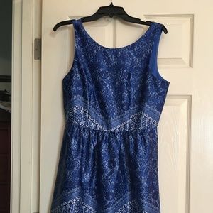 Beautiful blue design fit & flare dress